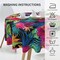 Mexico Round Tablecloth 60 Inch Washable Reusable Decoration Table Cover for Kitchen Party (Leaf)